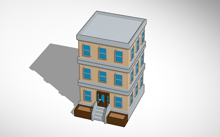 3D design Apartment Building - Tinkercad