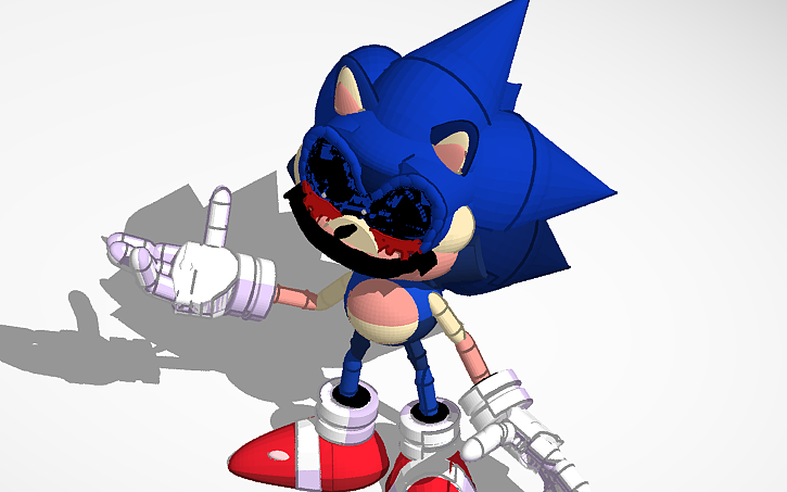 Sonic EXE - Download Free 3D model by cleverdamontoutube  (@cleverdamontoutube) [2f29797]