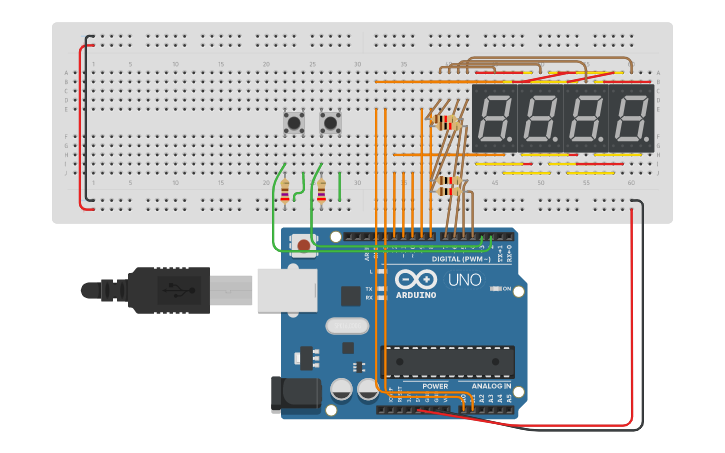 Circuit design 1 Reloj - Tinkercad