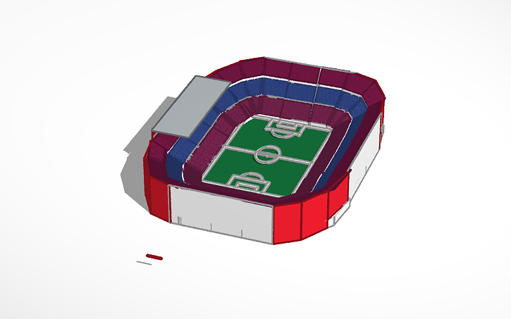 3D design CAMP NOU - Tinkercad