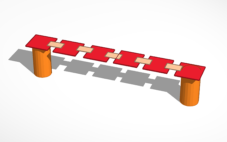 3d Design Rope Bridge Tinkercad 9206