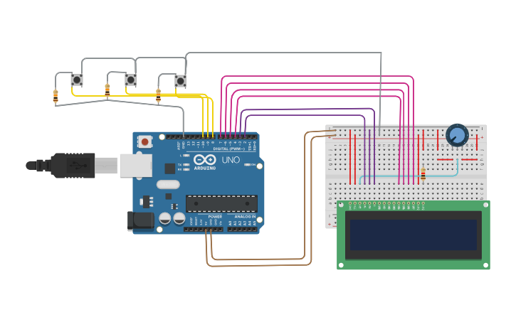 Circuit design digital clock - Tinkercad