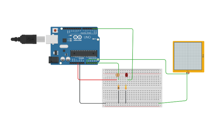 Circuit design sensor color - Tinkercad