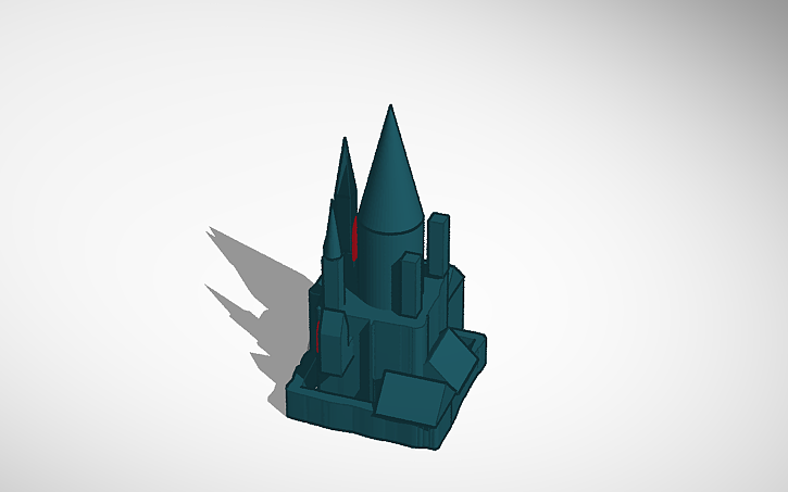 3D design medieval castle - Tinkercad