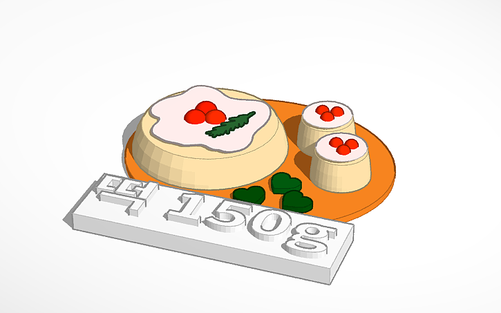3D design rice cake - Tinkercad
