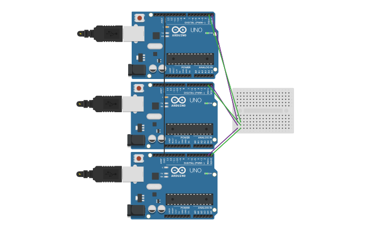 Circuit design UART - Tinkercad