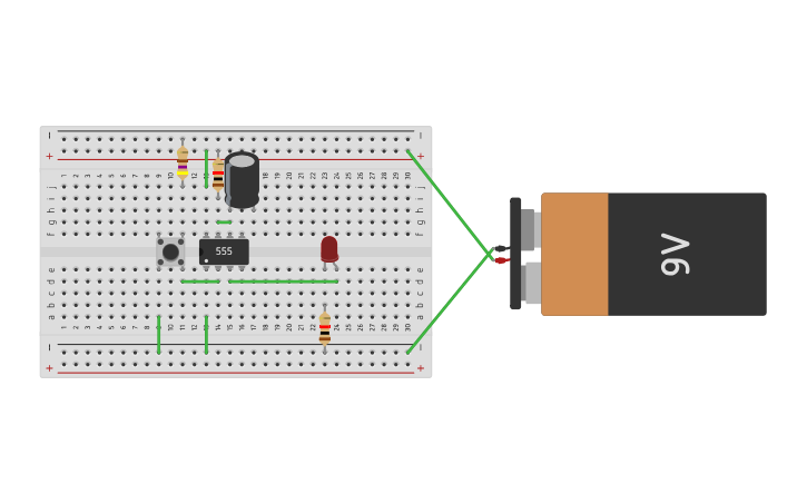 Circuit design Temporizador - Tinkercad