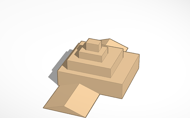 3D design Ziggurat di Ur - Tinkercad