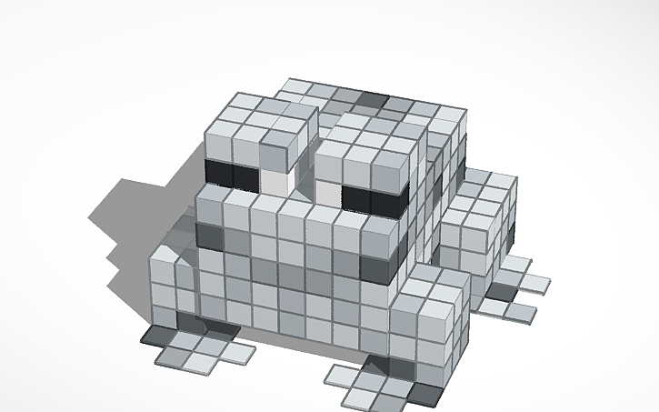 3D design MINECRAFT Tundra Frog - Tinkercad