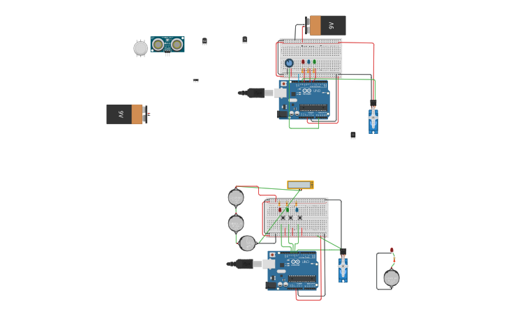 Circuit design Arduino con Servomotor | Tinkercad