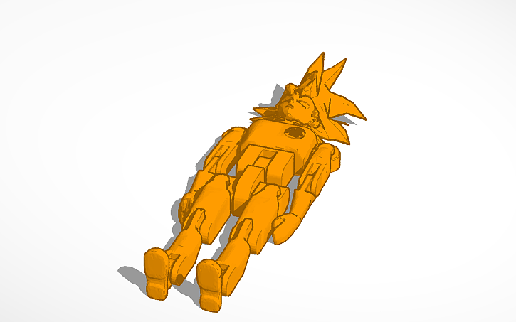 3D design Goku Ragdoll - Tinkercad