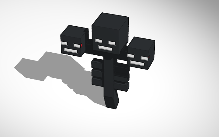 3D design Minecraft Wither - Tinkercad