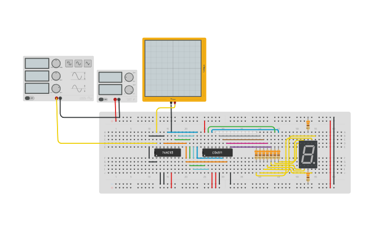 Circuit Design Contador De 0 A 9 Tinkercad