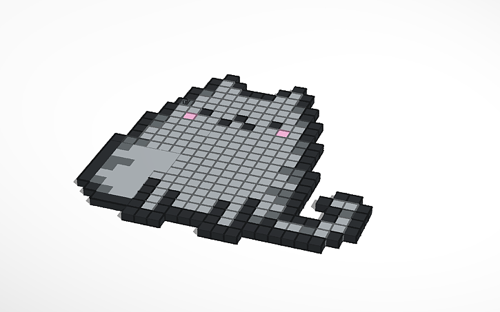 3D design My first pixel art! - Tinkercad