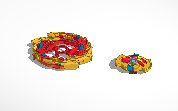 3D design Beyblade burst sparking Hyperion Burn - Tinkercad