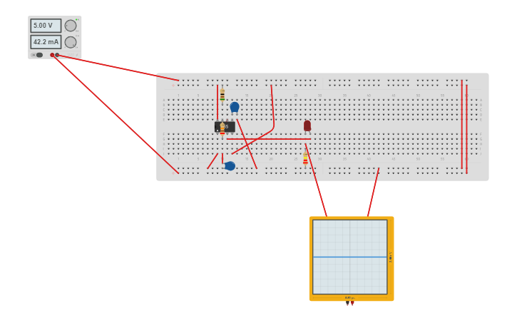 Circuit design Circuito reloj lm555 2.5 Mhz NO CAMBIAR - Tinkercad