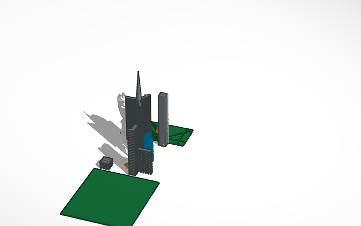 3D design skyscraper city | Tinkercad