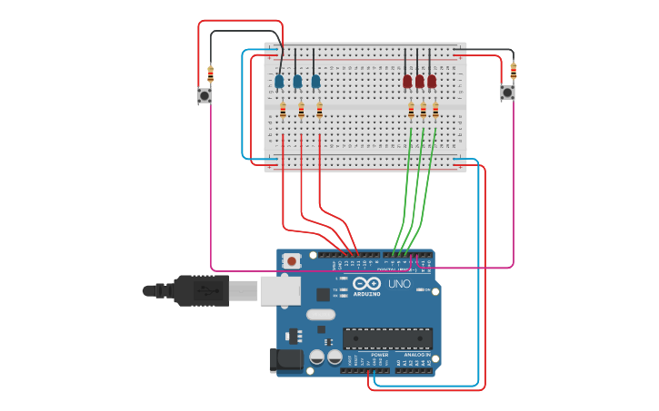 Circuit design clicker - Tinkercad