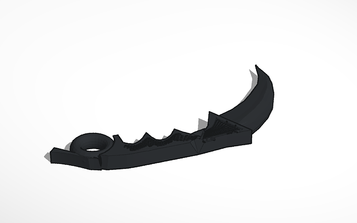 3D design i made my own design of a karambit | Tinkercad