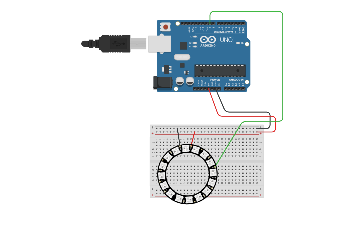 Circuit design arduino-neopixel-ring - Tinkercad