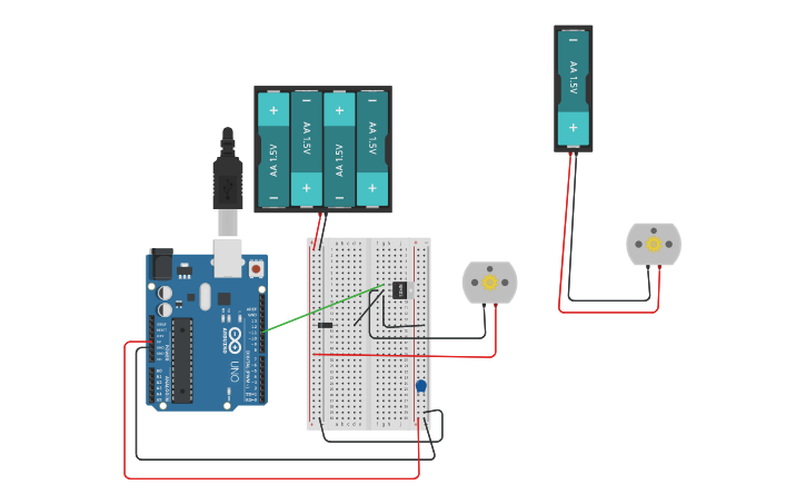 Circuit Design Single Direction Dc Motor Experiment Tinkercad