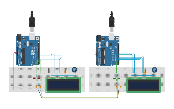 Circuit design Ben Eater's Reliable Data Transmission - 1 | Tinkercad