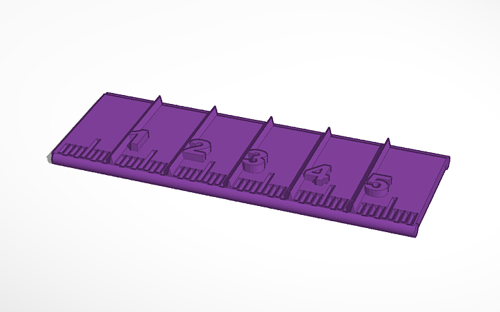 3D design Lesson: Ruler - cm #Gadget result | Tinkercad