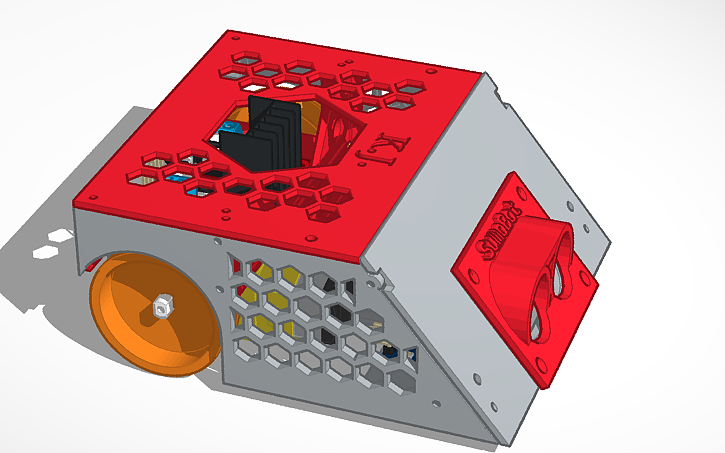 Sumobot Basic 3D design Copy of Simple Sumobot - Tinkercad