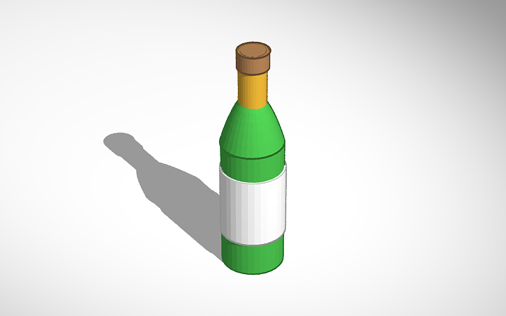 Wine Bottle Tinkercad