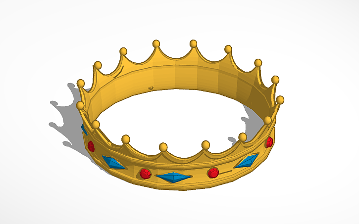 3D design A crown | Tinkercad