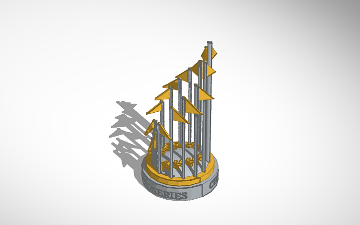 3D design world series trophy - Tinkercad