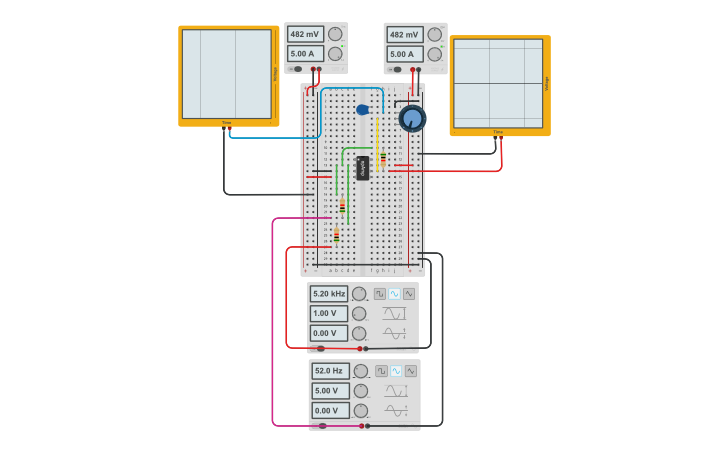 Circuit design Assignment 3 - Low pass filter | Tinkercad