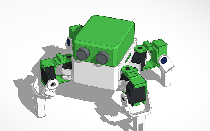 3D design Otto DIY Quad robot - Tinkercad