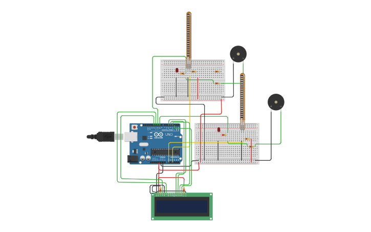 Circuit design Flex sensor - Tinkercad