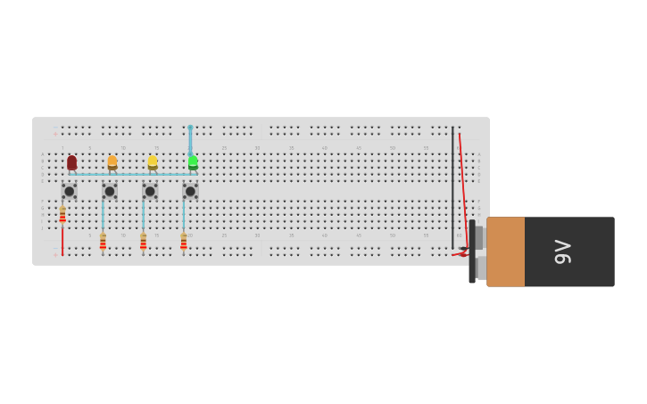 Circuit design Diode Challenge | Tinkercad