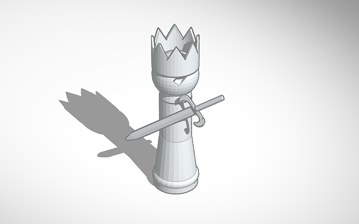 3D Design Rey Pieza De Ajedres Tinkercad 3D Design Rey Pieza De Ajedres Tinkercad