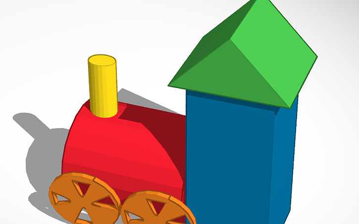 3D design trian - Tinkercad