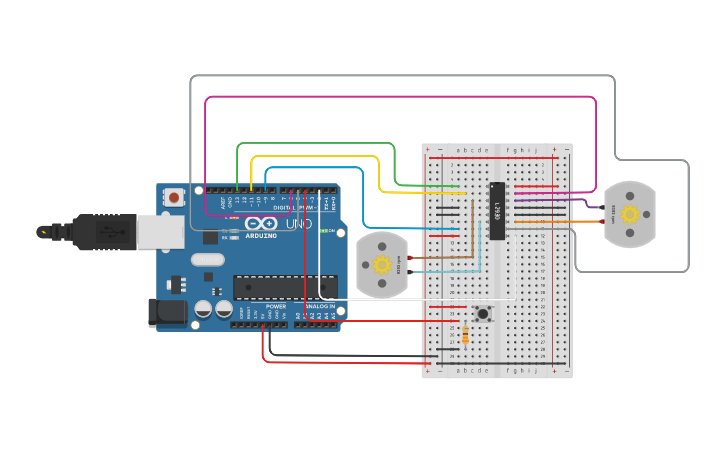 Circuit design Bump Sensor - Tinkercad