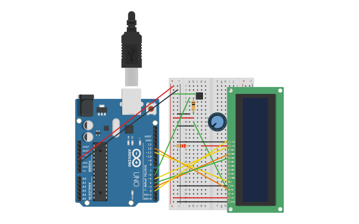 Crystal Ball Arduino Project Circuit design Arduino Project 11- Crystal ball - Tinkercad