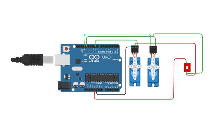Circuit design Rain sensor - Tinkercad
