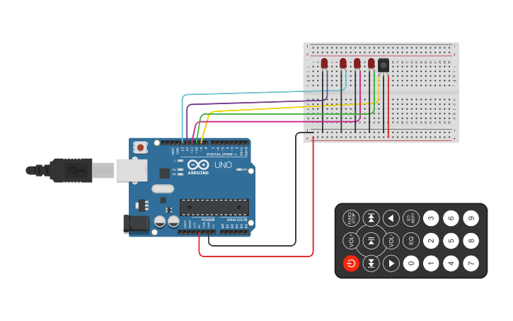 Circuit design Sensor de Infrarojo | Tinkercad