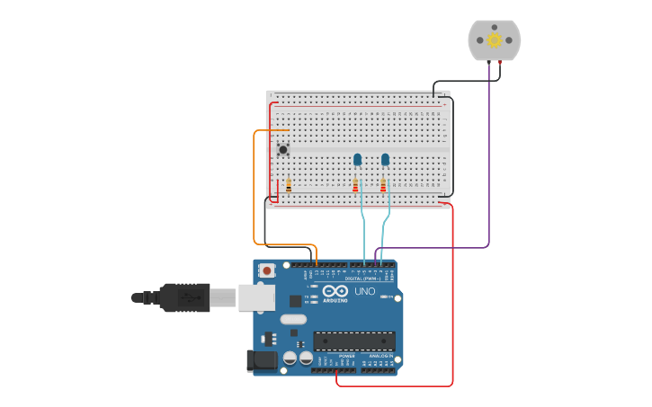 Circuit design hydraulic conveyor - Tinkercad