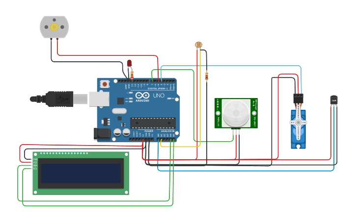 Circuit design farm bae - Tinkercad