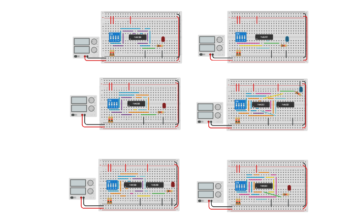 Circuit design AS OR // XOR // XNOR | Tinkercad