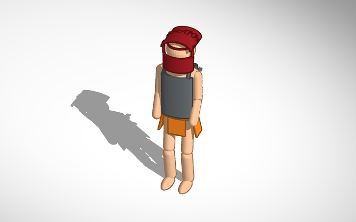 3D design Rust Man - Tinkercad