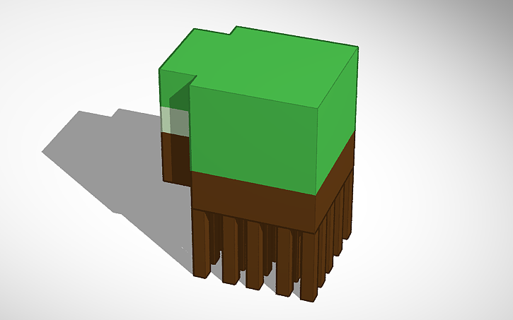 3D design Minecraft Mob Idea Grass Block(Need A Name) - Tinkercad