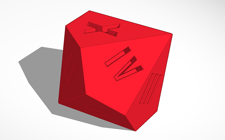 3d Design Roman-numeral D10 - Tinkercad