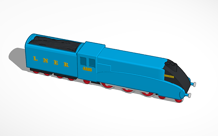 3D design (OLD) Gresely LNER A4 Pacific No.4468 Mallard - Tinkercad