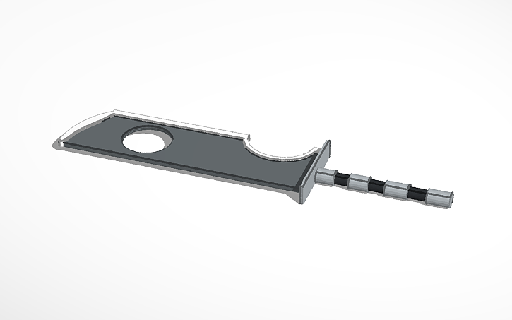 Naruto kunai sword - 3D model 3D printable