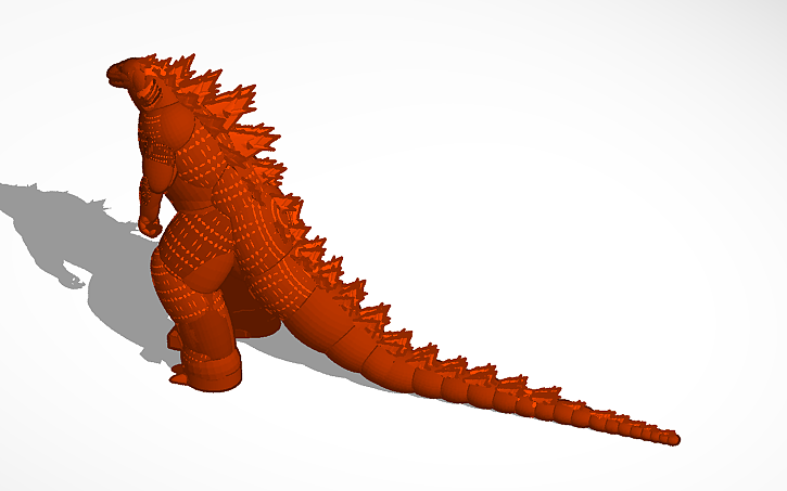 3D design thermonuclear godzilla - Tinkercad